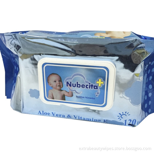 Lingettes humides biodégradables de nettoyage non tissées en gros